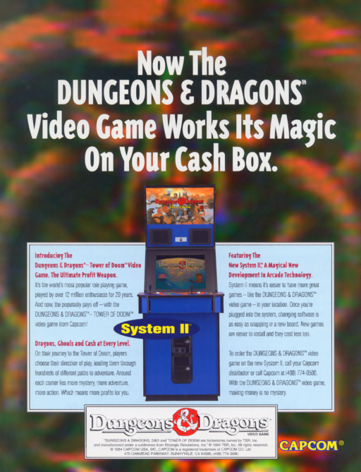 Dungeons & Dragons - tower of doom (940412 Hispanic) Arcade Game Cover